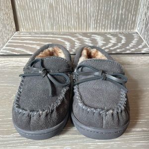 Toddler Size 8 Norty Gray Moccasin Slippers